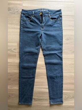 American Eagle Outfitters Dark Blue Women's Skinny Jeans